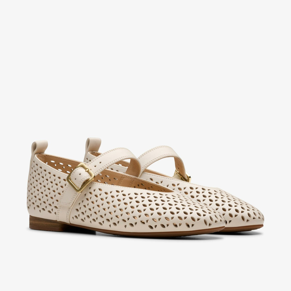 Fawna Jane Cream Leather - Clarks Women