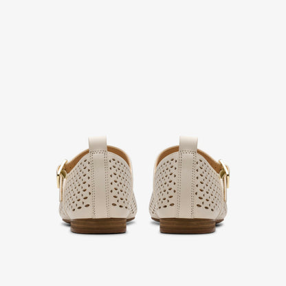 Fawna Jane Cream Leather - Clarks Women