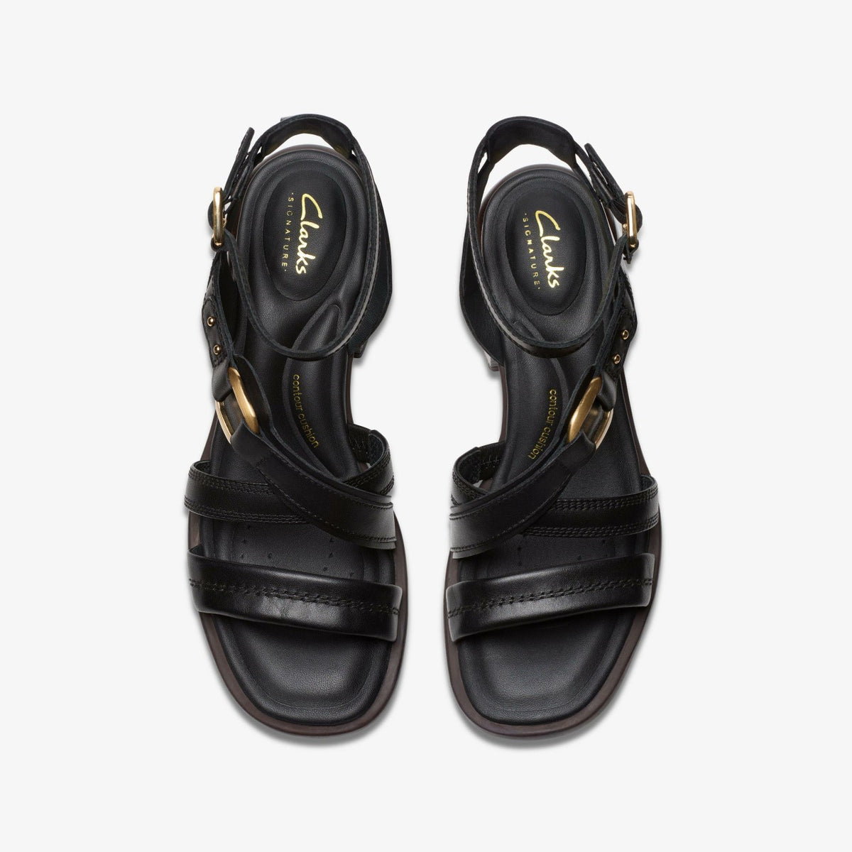 Morwyn Strap Black Leather - Clarks Women