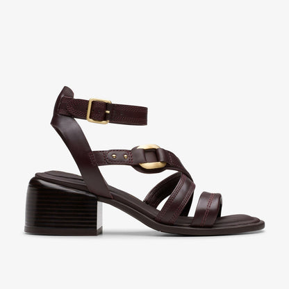 Morwyn Strap Wine Leather - Clarks Women