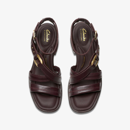Morwyn Strap Wine Leather - Clarks Women