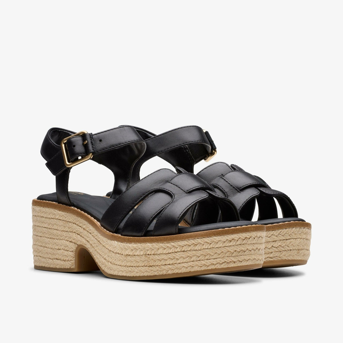 Coledale Strap Black Leather - Clarks Women