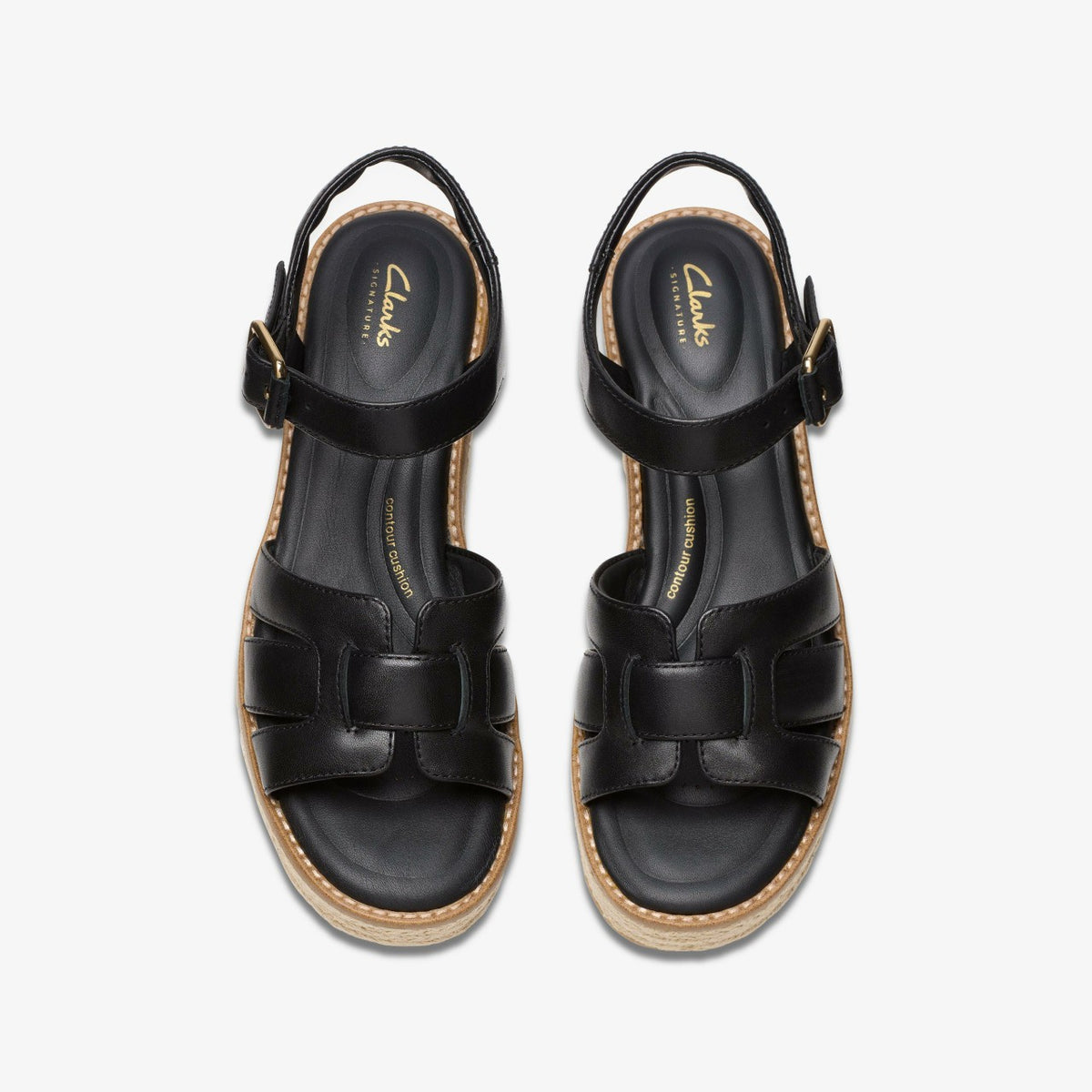 Coledale Strap Black Leather - Clarks Women
