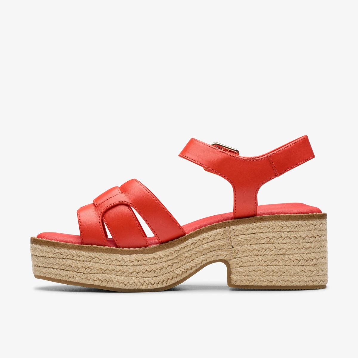Coledale Strap Bright Red Leather - Clarks Women