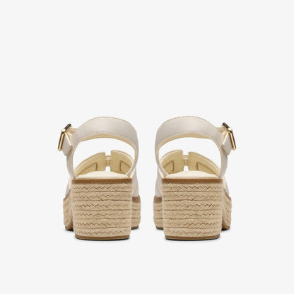 Coledale Strap Cream Leather - Clarks Women