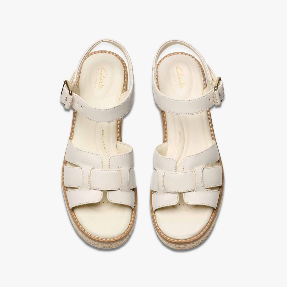 Coledale Strap Cream Leather - Clarks Women