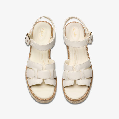 Coledale Strap Cream Leather - Clarks Women