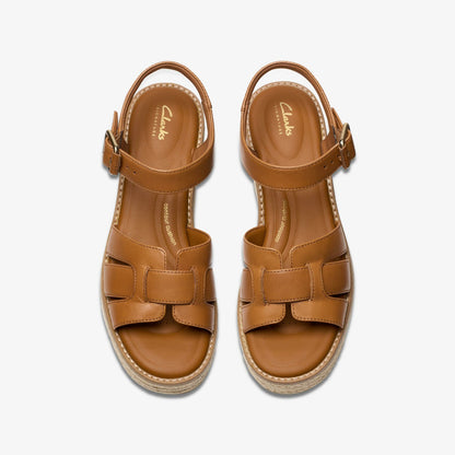 Coledale Strap Tan Leather - Clarks Women