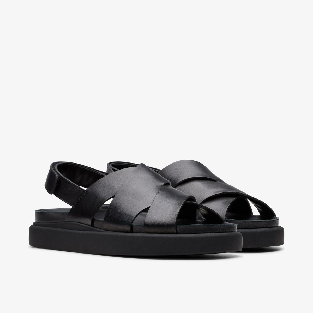 Aristella Sun Black Leather - Clarks Women