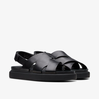 Aristella Sun Black Leather - Clarks Women