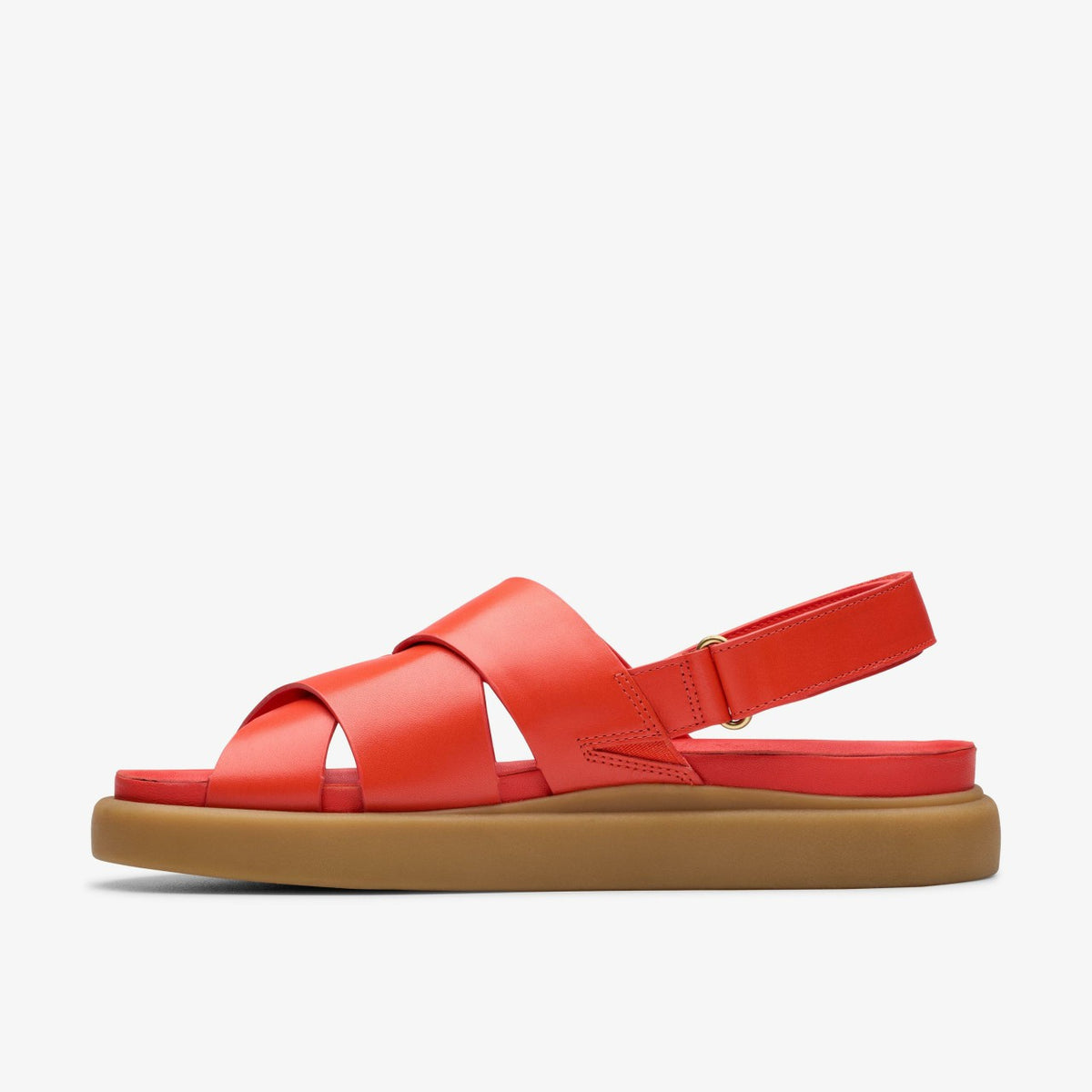 Aristella Sun Bright Red Leather - Clarks Women