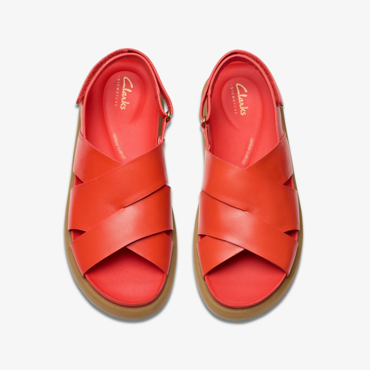 Aristella Sun Bright Red Leather - Clarks Women