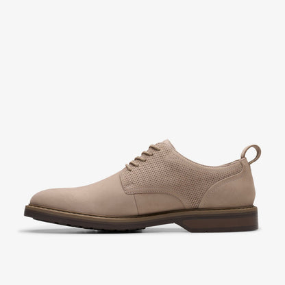 Aldwin Lace Grey Nubuck - Clarks Men