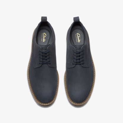 Aldwin Lace Navy Nubuck - Clarks Men