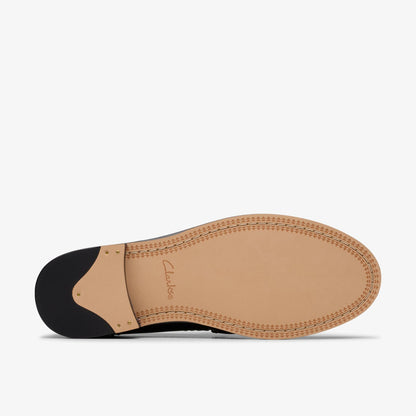 Straven Edge Black Combination Leather - Clarks Women