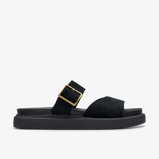 Aristella Mule Black Suede - Clarks Women
