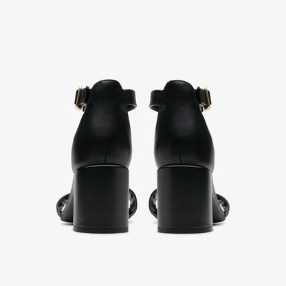 Ezoria Mae Black Leather - Clarks Women