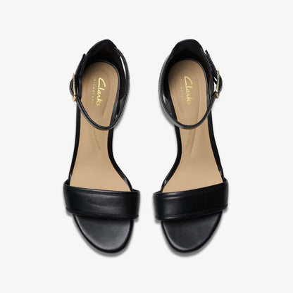 Ezoria Mae Black Leather - Clarks Women