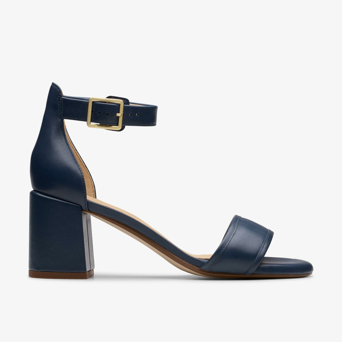 Ezoria Mae Navy Leather - Clarks Women