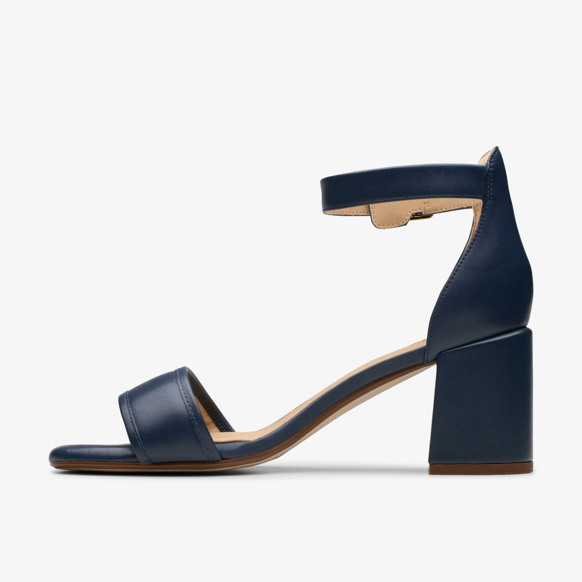 Ezoria Mae Navy Leather - Clarks Women