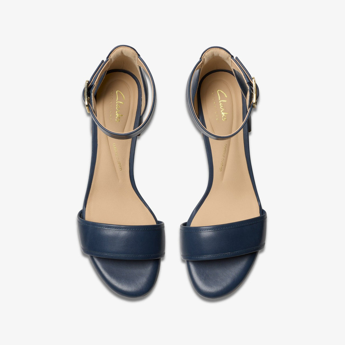 Ezoria Mae Navy Leather - Clarks Women