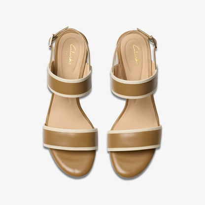 Ezoria Sling Light Tan Combination - Clarks Women