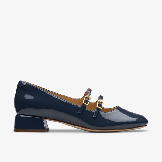 Daiss 30 Shine Navy Patent - Clarks Women