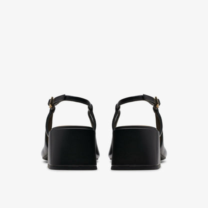 Nyta 45 Sling Black Combination Leather - Clarks Women