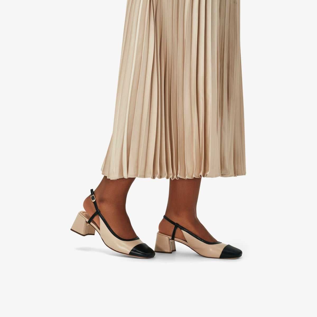 Nyta 45 Sling Sand Combination Leather - Clarks Women