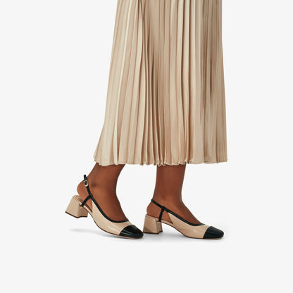 Nyta 45 Sling Sand Combination Leather - Clarks Women