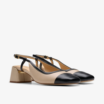 Nyta 45 Sling Sand Combination Leather - Clarks Women