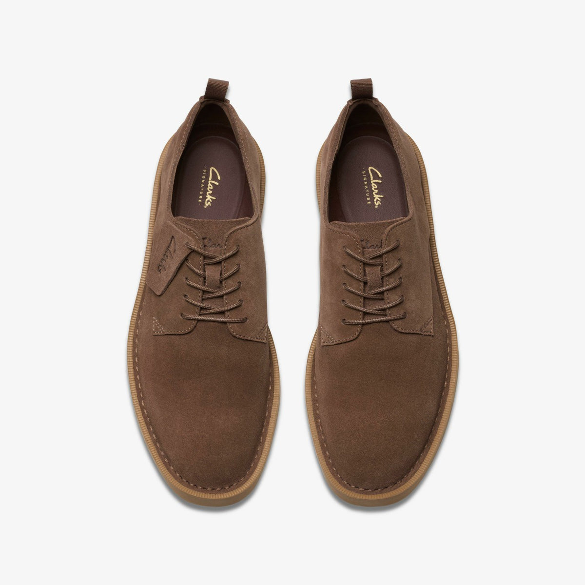 Martock Lace Brown Suede - Clarks Men