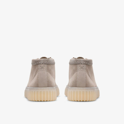 Torhill Hi Light Grey Suede - Clarks Men