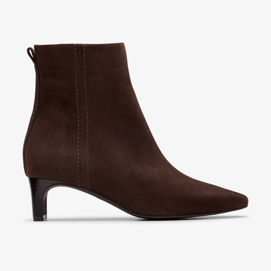 Edina Up Dark Brown Suede - Clarks Women