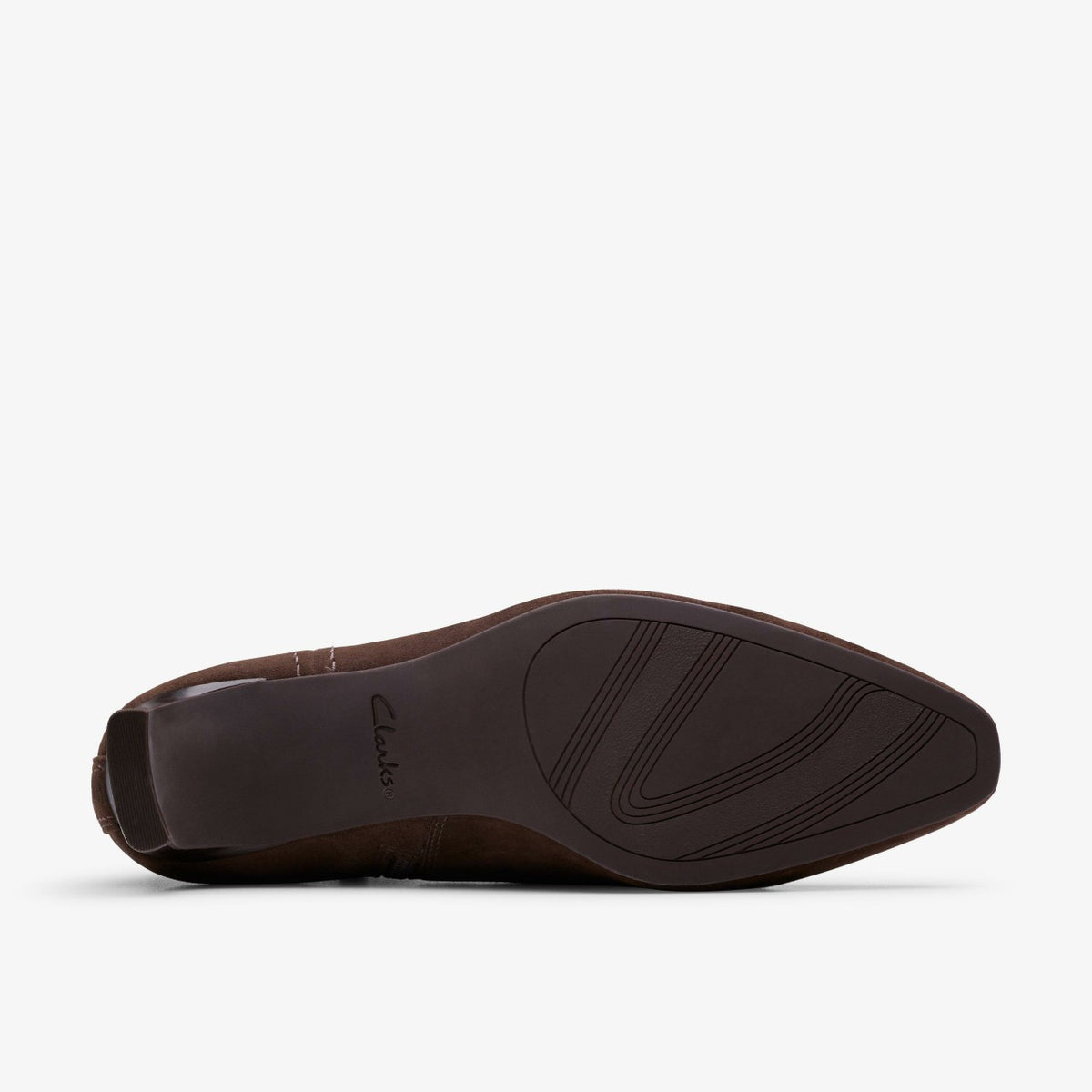 Edina Up Dark Brown Suede - Clarks Women