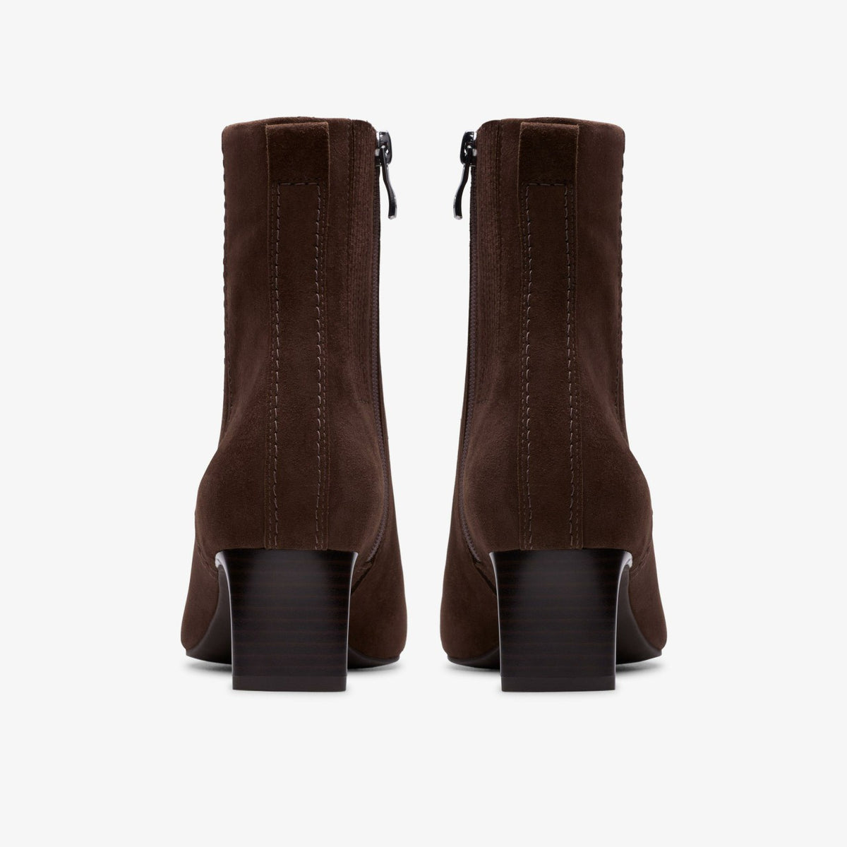 Edina Up Dark Brown Suede - Clarks Women