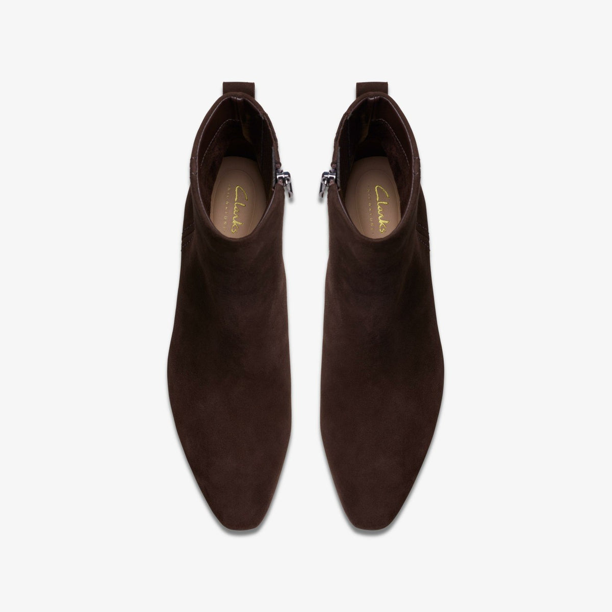 Edina Up Dark Brown Suede - Clarks Women
