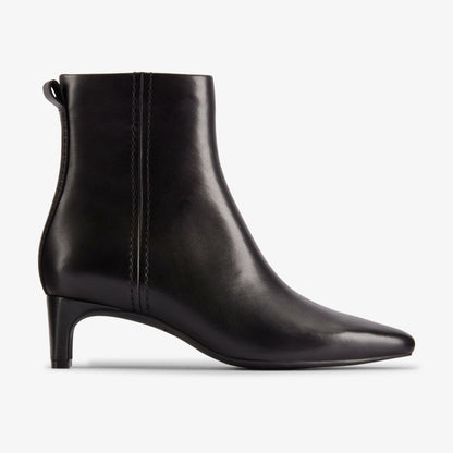 Edina Up Black Leather - Clarks Women