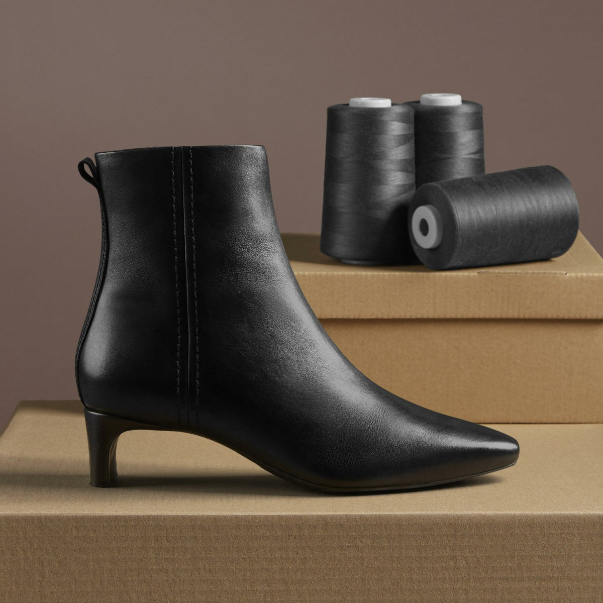 Edina Up Black Leather - Clarks Women