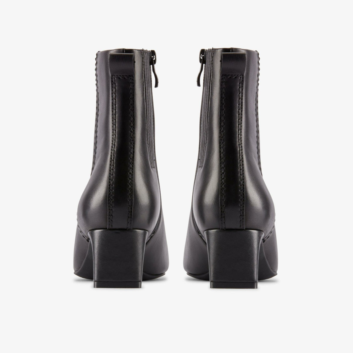 Edina Up Black Leather - Clarks Women