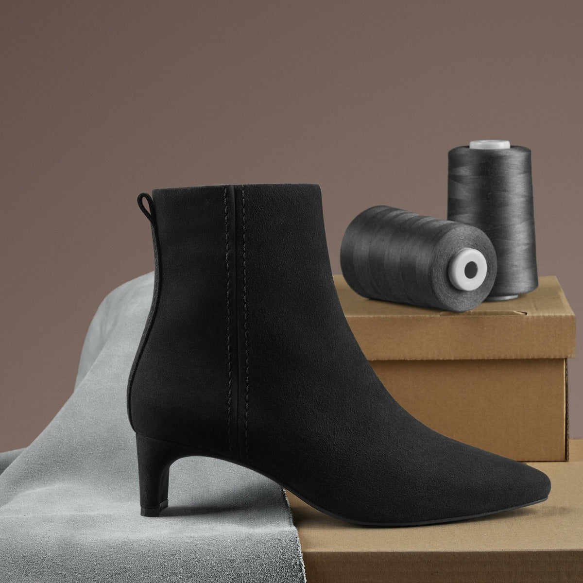 Edina Up Black Suede - Clarks Women