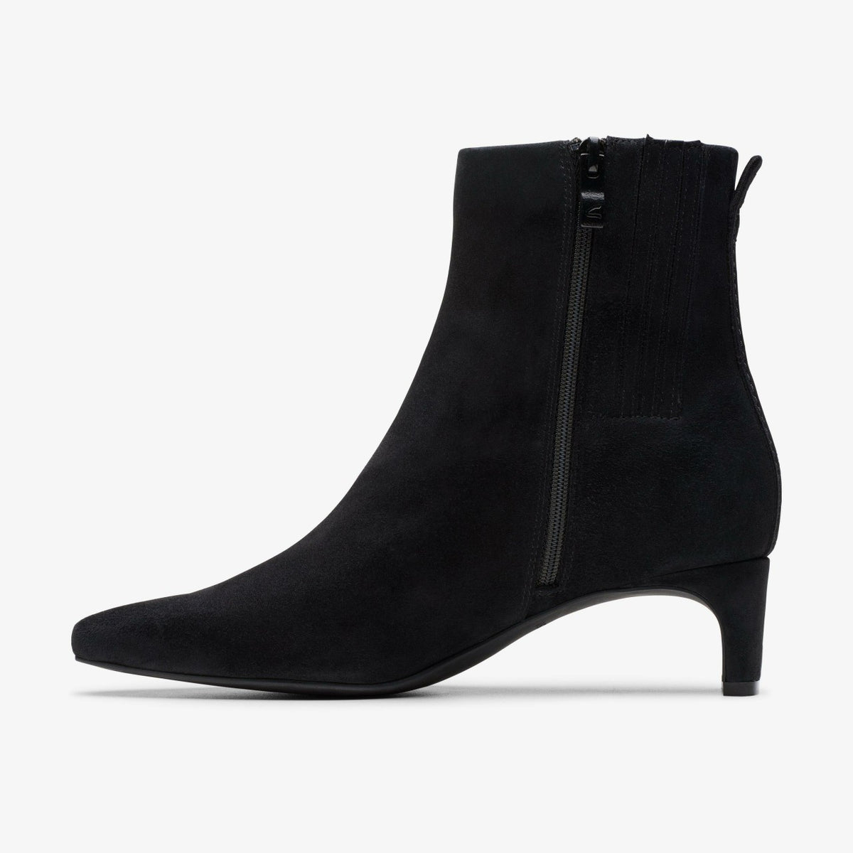 Edina Up Black Suede - Clarks Women