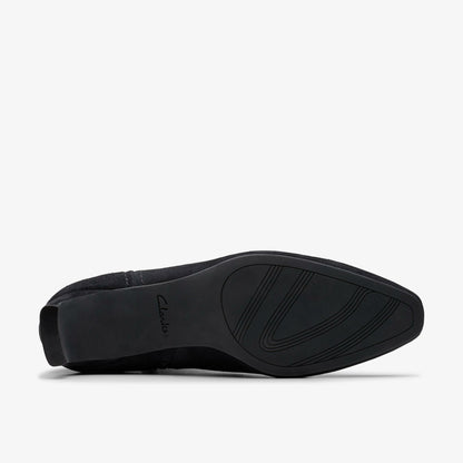 Edina Up Black Suede - Clarks Women