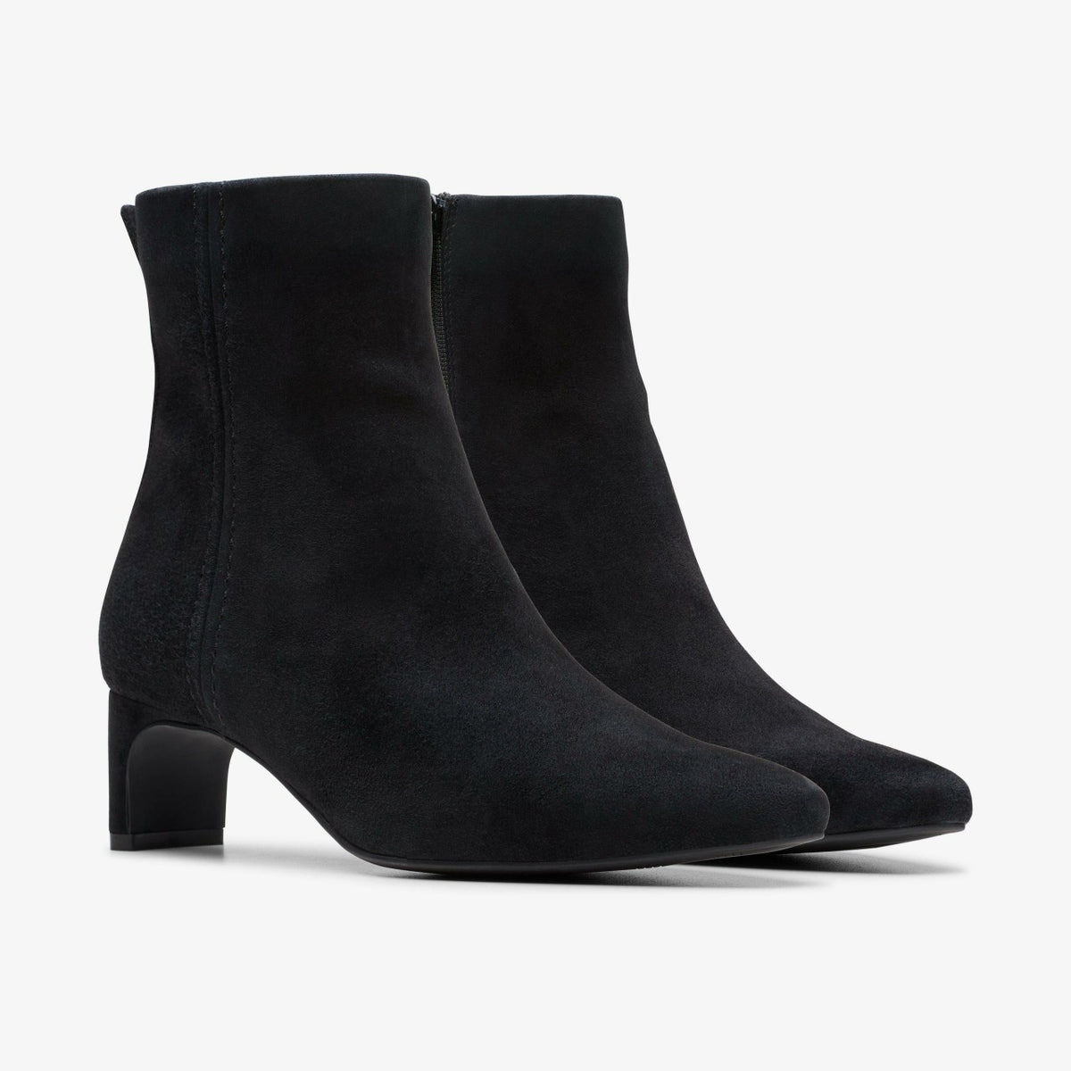 Edina Up Black Suede - Clarks Women
