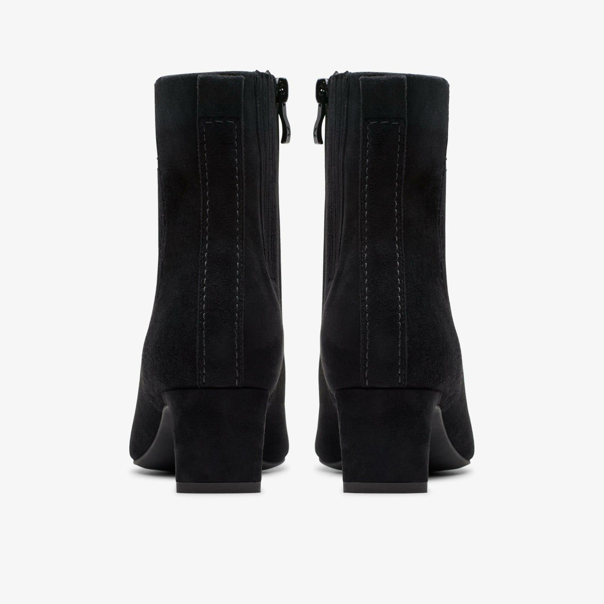Edina Up Black Suede - Clarks Women