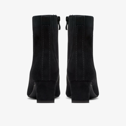 Edina Up Black Suede - Clarks Women