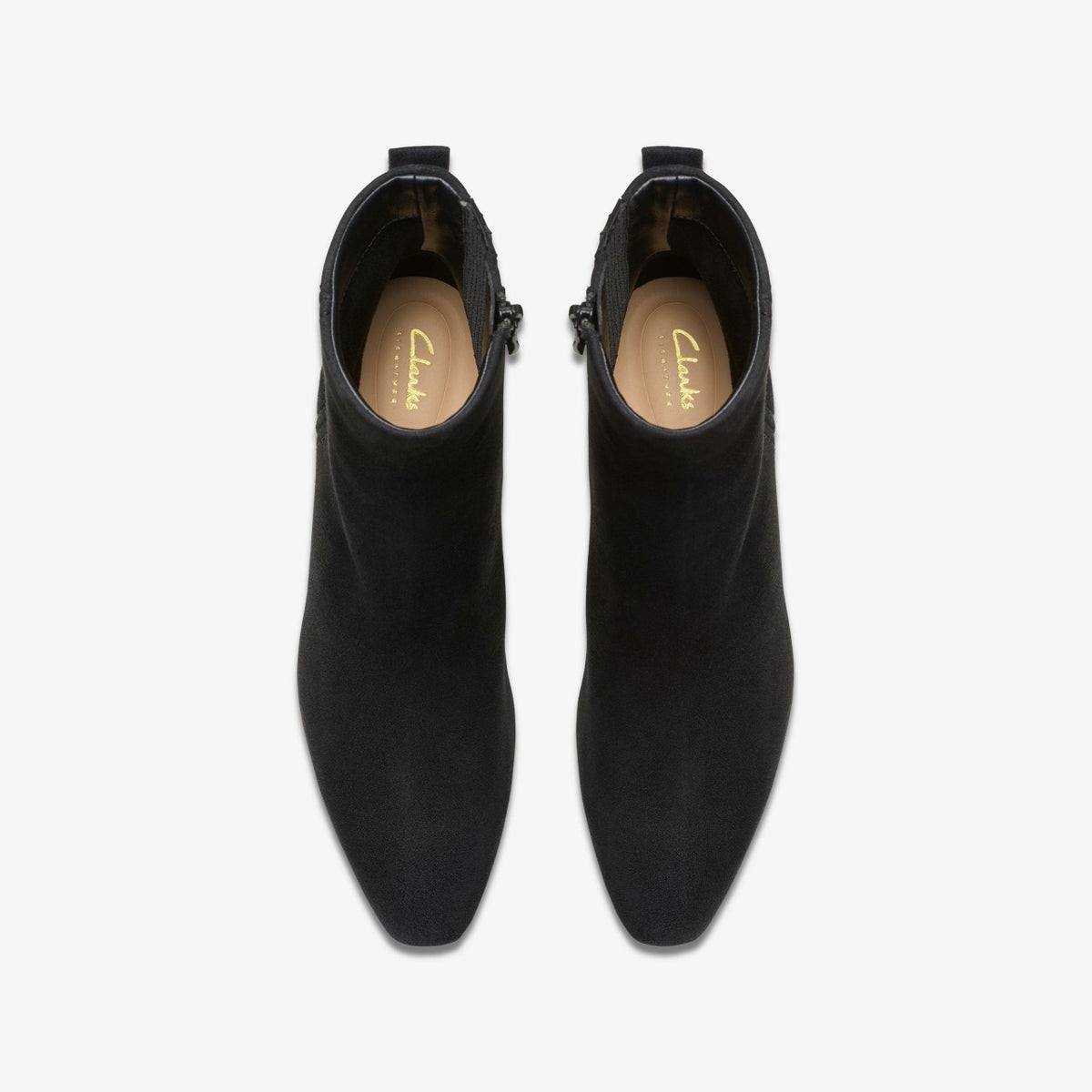 Edina Up Black Suede - Clarks Women