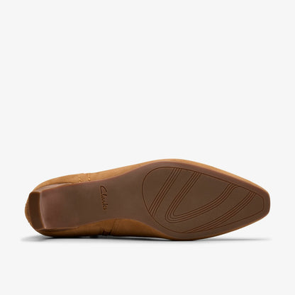 Edina Up Tan Suede - Clarks Women