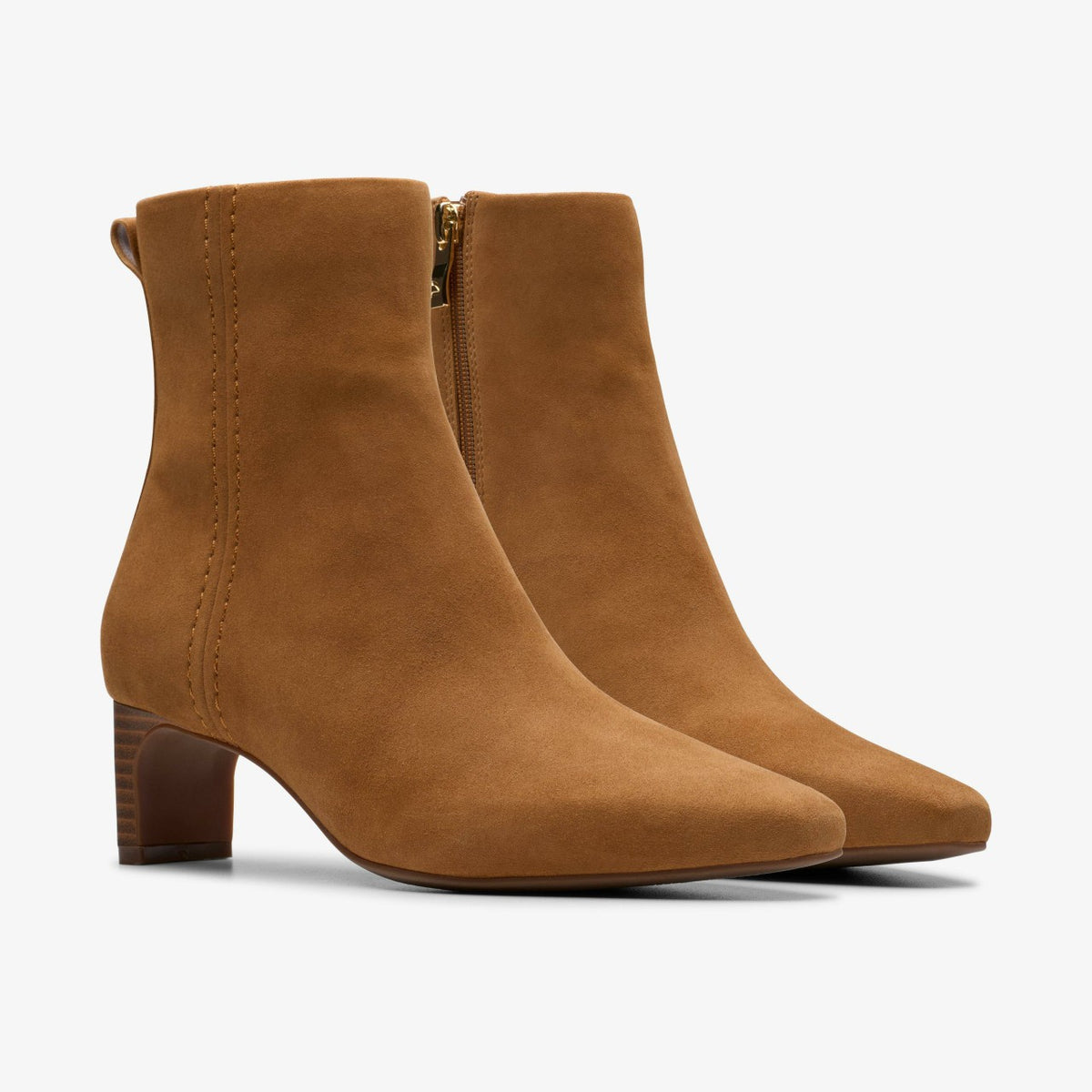 Edina Up Tan Suede - Clarks Women