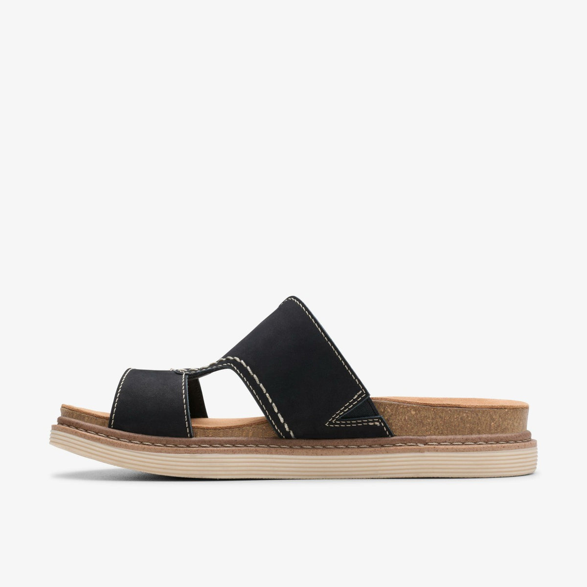 Arwell Walk Black Nubuck - Clarks Women
